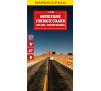 MARCO POLO Reisekarte Vereinigte Staaten 1:4,2 Mio.: Straßenkarte und Autokarte mit sehenswerten Strecken, Highlights und digitaler Erweiterung (Marco Polo Maps)