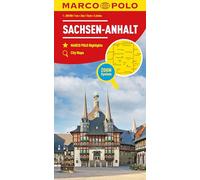 Marco Polo Wegenkaart 08 Sachsen-Anhalt / Saksen-Anhalt: Wegenkaart Schaal 1 : 200.000