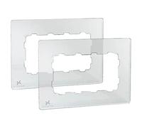 Marco protección doble pack 2 (Transparente/Blanco, Modelo de mecanismos: x 2, Plástico, Colocar)