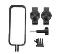Marco protector con tapa de lente compatible con la cámara Insta360 X3. Funda protectora de plástico