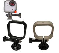 Marco protector de jaula compatible con Insta 360 Go Ultra con soporte de montaje, se puede conectar a un trípode, palo selfie, etc. (negro)