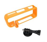 Marco protector extendido para Insta360 X4 AIR, funda de silicona horizontal y vertical con soporte adaptador de 1/4 pulgadas, funda resistente a los arañazos para filmación en todos los ángulos