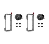 Marco protector para cámara de acción Insta360 X5 con protector de objetivo de aluminio y silicona, soporte de liberación rápida