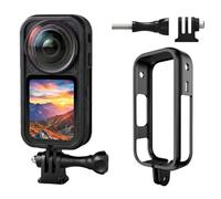Marco protector para cámara Insta360 X6, bisel protector de cámara antiarañazos de liberación rápida con adaptador de montaje de 0.25 pulgadas y tornillo para trípodes, palos selfie, accesorios