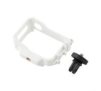 Marco protector para Insta360 GO Ultra, carcasa de expansión resistente a los golpes con rosca de 1/4 pulgadas y zapata fría, accesorio ABS ultraligero para cámara (negro) (blanco)