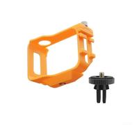 Marco protector ultraligero para Insta360 GO para Ultra | Jaula de expansión ABS con soporte de zapata fría y rosca de trípode de 1/4 | Funda protectora contra arañazos anticaídas (naranja)