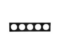 Marco quíntuple Berker R.3 negro 10152245