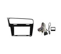 Marco Radio 2DIN 10 Pulgadas con Volante A La Izquierda Panel Estéreo Arnés Cableado Cable CANbus para VW para Golf 7 2012-2020(Frame Wire)