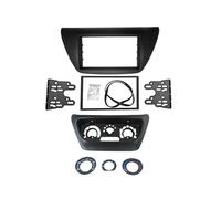 Marco Radio Adaptador para Mitsubishi para Lancer IX 2000-2010 Kit Tablero Estéreo para Mercado Accesorios Marco DVD + Fascia Control Central CA Conjunto de Panel de Radio(Black 173X98 mm)
