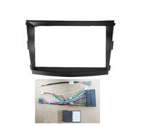 Marco Radio Adaptador para SsangYong para Tivoli Tivolan 15-19 Radio Audio Android Coche Pantalla Grande 9 Pulgadas 2 DIN Fascia Marco Reproductor DVD Conjunto de Panel de Radio(Frame Wire High)