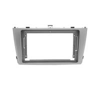 Marco Radio Adaptador para Toyota para Avensis T27 09-15 9 Pulgadas Radio Coche Fascias Android GPS MP5 Reproductor Estéreo 2Din Panel Unidad Principal Conjunto de Panel de Radio(Frame Silver)