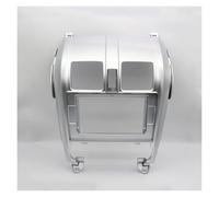 Marco Radio Coche 10,1 Pulgadas para CRV 2008-2012 Radio Coche Estéreo GPS MP5 Reproductor Android 2 DIN Fascias Panel Cubierta Marco Tablero(Silvery Only Frame)