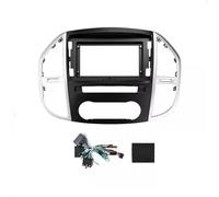 Marco Radio Coche 2DIN De 10 Pulgadas Panel Estéreo Arnés Cableado Adaptador Cable Alimentación Kit CANbus para Mercedes para Benz para Vito 3 W447 POMPOMPUR(Frame Cable Canbus)