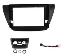 Marco Radio Coche 9 para Lancer IX 2005-2008 Radio Fascias Reproductor 2 DIN Unidad Principal Panel Instalación Marco Tablero Marco Radio para Coche(Black Set)