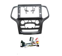 Marco Radio Coche 9 Pulgadas para Jeep para Grand para Cherokee 2014-2017 Radio Fascias Reproductor Marco Estéreo 2 DIN Unidad Principal Panel(Low-End AN CANBUS)