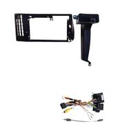 Marco Radio Coche Montaje Autoradio Marco Kit de Marco Compatible con Volkswagen Compatible Golf 3 9 Pulgadas, 1992-1993, LHD, Panel Central, Radio estéreo Interior Coche 2 DIN
