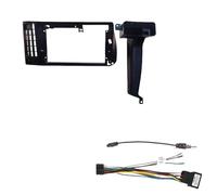 Marco Radio Coche Montaje Autoradio Marco Kit de Marco Compatible con Volkswagen Compatible Golf 3 9 Pulgadas, 1992-1993, LHD, Panel Central, Radio estéreo Interior Coche 2 DIN