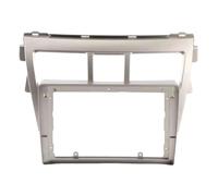 Marco Radio Coche Panel Salpicadero 2 DIN 9 Pulgadas para Toyota Vios 2007 Belta 2005 Sedan 2006 Kit Instalación Embellecedor para Tablero Facia Marco Radio para Coche(Frame-Silver)
