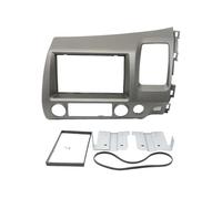 Marco Radio Coche para Civic 2008-2011 Marco Estéreo Coche 7 Pulgadas Izquierdo 2Din Doble DIN Instalación DVD Panel Frontal Montaje Tablero(RHD Grey Frame)