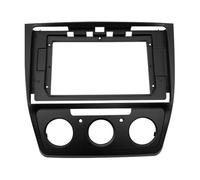 Marco Radio Coche para Skoda para Octavia 2004-2014 10 "Radio Coche Estéreo MP5 Reproductor GPS Marco La Carcasa del Panel 2Din(Black)