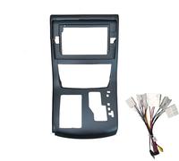 Marco Radio Coche para Toyota para Lphard 20 2008 10.1 Pulgadas Radio Coche Android Marco Reproductor Cabeza Panel Tablero Carcasa Marco Radio para Coche(Black with Cable)