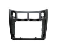 Marco Radio Coche para Toyota para Yaris para VITZ para Platz 2005-2011 9 Pulgadas Radio Estéreo CD Auto Android Marco Panel Fascia Cable Video Arnés(Black 05-11)