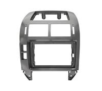 Marco Radio Coche para VW para Polo 2004-2010 Kit Marco Tablero Navegación Fascia Coche Reproductor Multimedia Android 9 Pulgadas(Frame-Black)