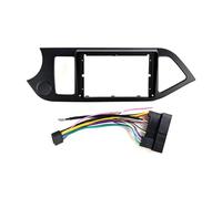 Marco Radio Coche Radio Adaptador Marco Fascia Radio Coche 9 Pulgadas para Kia para Morning 2 para Picanto 2011-2017 Kit Tablero Estéreo Android Cable Placa