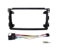 Marco Radio de Coche Adaptador De Panel De Radio De 9 Pulgadas para Smart para Fortwo W451 2006-2009 Marco De Unidad Principal, Arnés De Montaje, Panel De Tablero