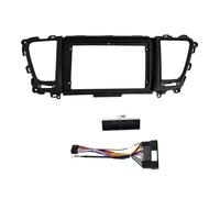 Marco Radio de Coche Kit De Tablero para KIA para Sedona para Carnival LHD 2014-2019, Instalación De Radio De 2 DIN De 9 Pulgadas(Frame Cable)