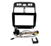 Marco Radio de Coche Marco De DVD De 9 Pulgadas para Peugeot 307 307CC 2002-2013, Panel Embellecedor De Audio para Salpicadero. FHCBUTAE(Frame Cable Black)