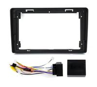 Marco Radio de Coche Marco De Radio De 9 Pulgadas para Citroën para Berlingo 2010-2017 Panel De Instrumentos Cable De Alimentación Moldura CANbus