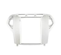 Marco Radio de Coche Marco De Radio para Coche De 9,7 Pulgadas para Ford para Mondeo 2007-2010 2 DIN Estilo Tesla Android MP5 Unidad Principal Kit De Panel Montaje Audio(Silver Frame)
