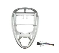 Marco Radio de Coche Panel Navegación Android para Citroën para XSARA para Picasso 1999-2010 Marco Universal para Tablero Adaptador De Fascia Estéreo Automóvil Multifunción(Silver Belt Line)