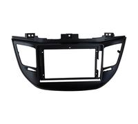Marco Radio de Coche para Hyundai para Tucson 2015, 2016 Y 2017 (Rueda Izquierda, Negro) Kit De Panel De Salpicadero Adaptador De Instalación Bisel Consola(Frame-Black)