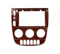 Marco Radio de Coche para Mercedes para Benz ML320 Clase M- W163 2003, 2004-2005 - Embellecedor para Radio De 9 Pulgadas - Panel De Instalación En El Tablero(Mahogany Frame)