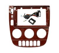 Marco Radio de Coche para Mercedes para Benz ML320 Clase M- W163 2003, 2004-2005 - Embellecedor para Radio De 9 Pulgadas - Panel De Instalación En El Tablero(Mahogany Set)