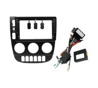 Marco Radio de Coche para Mercedes para Benz ML320 Clase M- W163 2003, 2004-2005 - Embellecedor para Radio De 9 Pulgadas - Panel De Instalación En El Tablero(Black Set)