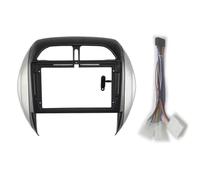 Marco Radio de Coche para Toyota RAV4 2001-2006, Kit De Marco para Radio De Coche De 9" Y 2 DIN, Estéreo, Panel De Instrumentos, Embellecedor. FHCBUTAE(Fascia and Cable)