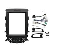 Marco Radio de Coche Radio De Coche 9,7 Pulgadas 2 DIN para Hyundai para Santafe para IX45 2006-2012 Marco Multimedia Estilo Tesla Reproductor Vídeo DVD(Frame-Black-A)