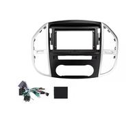 Marco Radio Estéreo 10 Pulgadas 2DIN para Mercedes para Benz para Vito 3 W447 2014-2020 Adaptador Audio Embellecedor Salpicadero Accesorios Coche(Frame Cable Canbus)