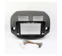 Marco Radio para Coche Marco DVD Coche 2 DIN 10,1 Pulgadas Adaptador Conexión De Audio Kits Embellecedor Tablero Panel Facia para Toyota RAV4 2007-2012 Panel Radio para Coche