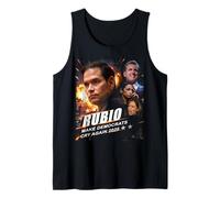 Marco Rubio 2028 Make Democrats Cry Again Action Poster Camiseta sin Mangas