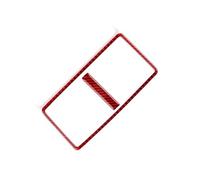 Marco Salida Trasera Para Dodge Para Charger Y Para Magnum 2005-2007 | Embellecedor interior para automóvil con adhesivo de fibra de carbono suave y auténtica(Red Carbon)
