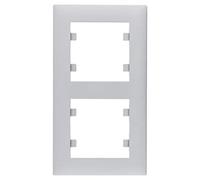 Marco serie lumina intense (WL5622) 2 elementos vertical color plata