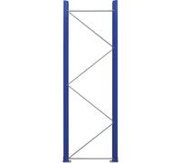 Marco soporte para estanterías para palets, desmontado eurokraft pro, azul genciana RAL 5010 / galvanizado