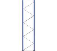 Marco soporte para estanterías para palets, desmontado eurokraft pro, azul genciana RAL 5010 / galvanizado