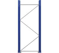 Marco soporte para estanterías para palets, desmontado eurokraft pro, azul genciana RAL 5010 / galvanizado
