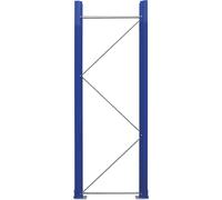 Marco soporte para estanterías para palets, desmontado eurokraft pro, azul genciana RAL 5010 / galvanizado