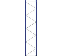 Marco soporte para estanterías para palets, premontado eurokraft pro, azul genciana RAL 5010 / galvanizado
